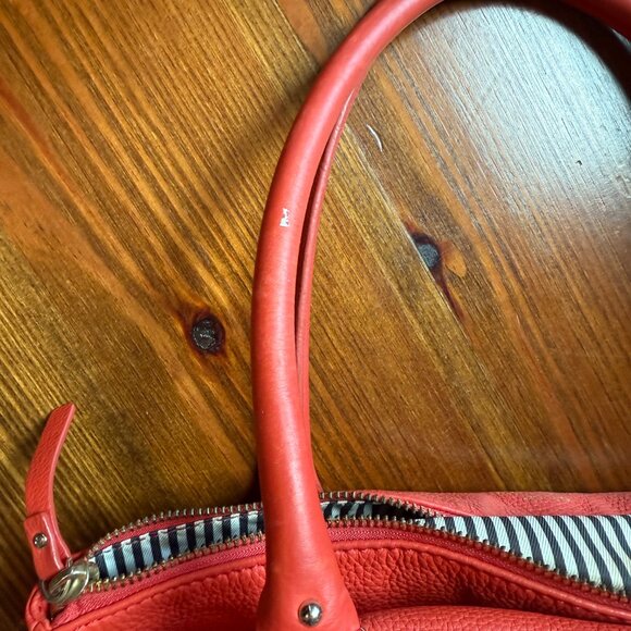 Kate Spade Red Pebble Leather Purse - Picture 4 of 4